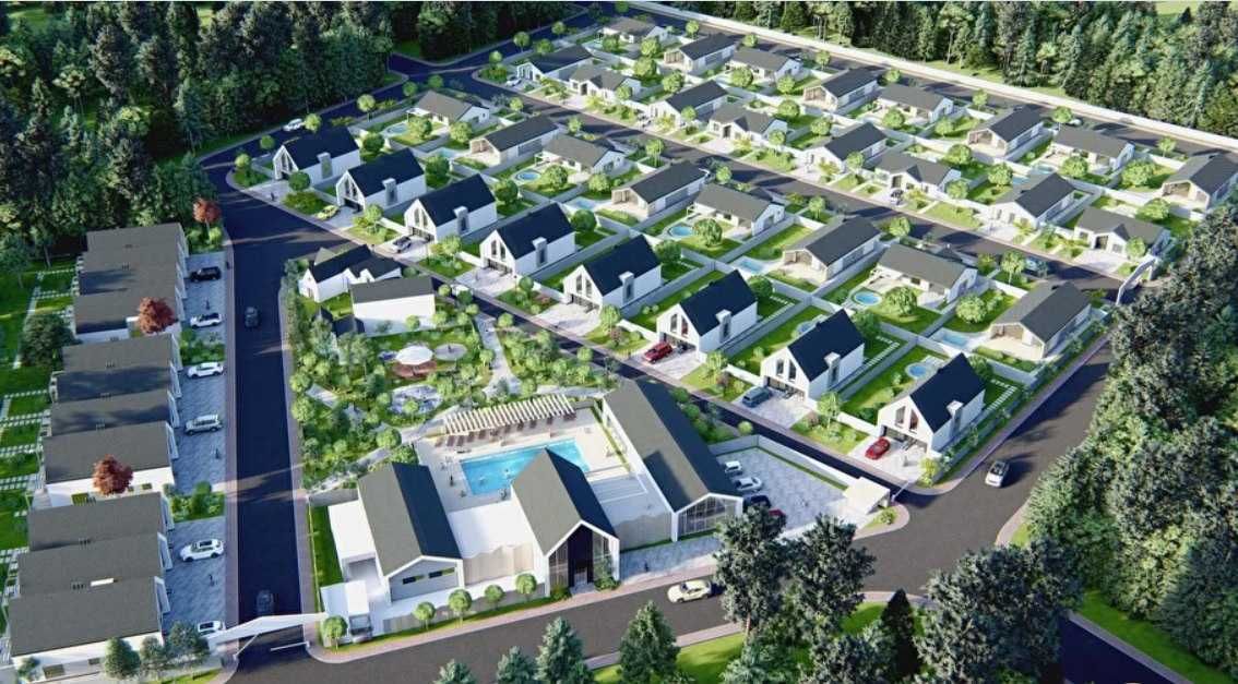 Таунхаус "під ключ" в жилому КМ біля лісу. єОселя. Без %
