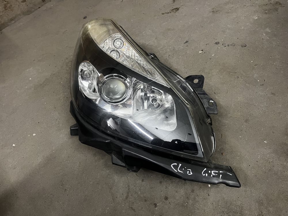 Lampa prawa przednia Clio III soczewka Europa