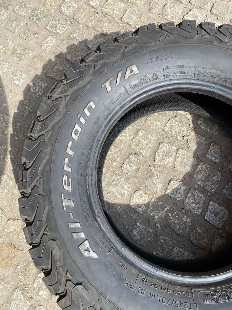 Jedna Opona LT245/70R16 113/110S BFGoodrich All-Terrain T/A K02, 10mm