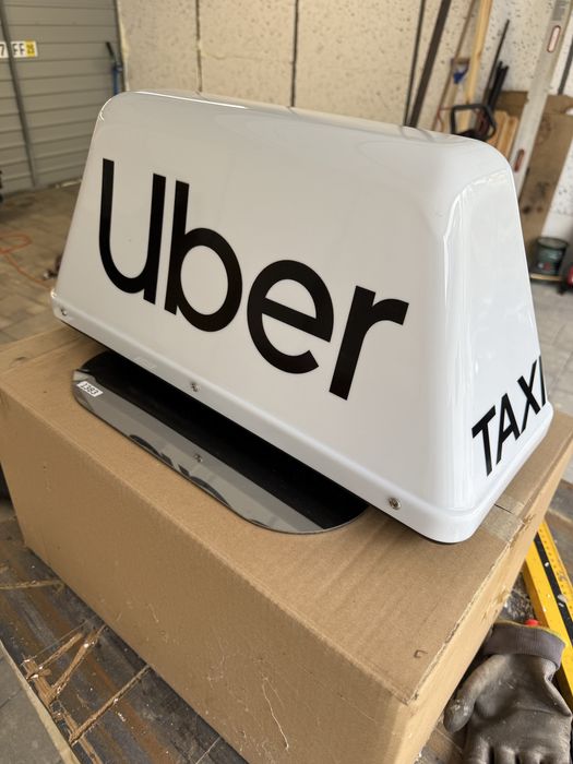 Lampa taxi uber nowa z okablowaniem