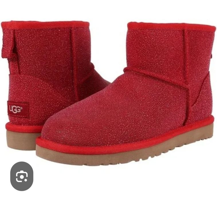 UGG Classic Women’s Mini Serein Boots in Lipstick Red Sparkle