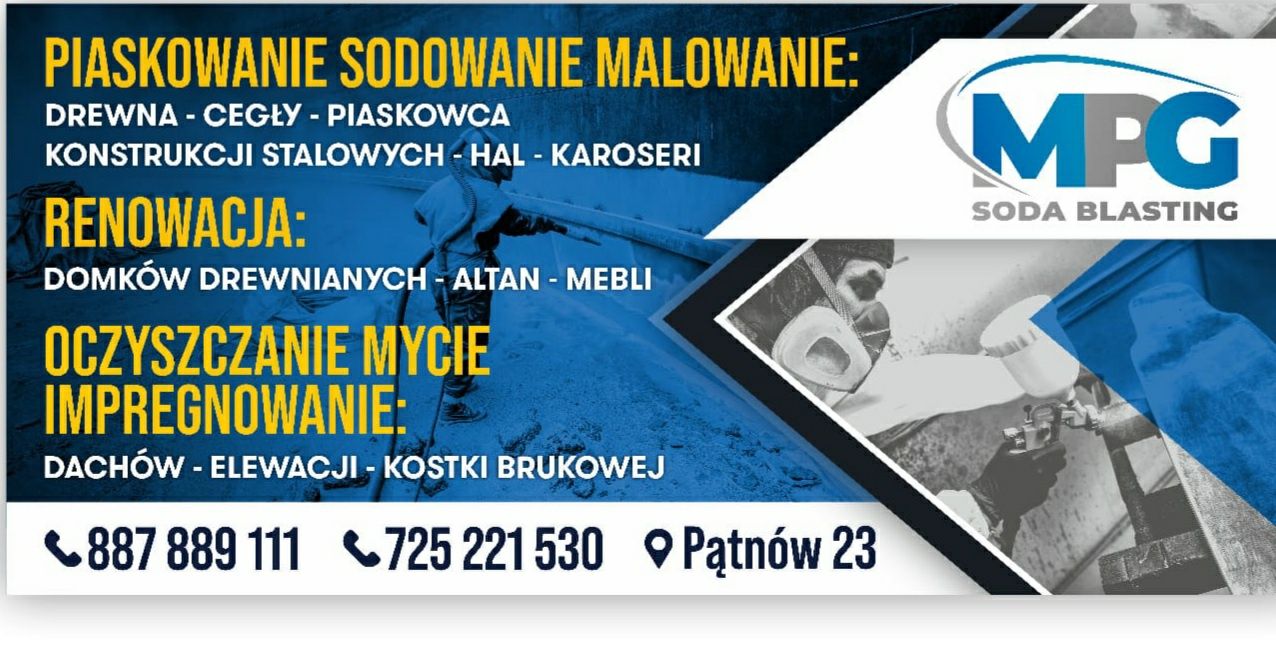 MALOWANIE dachów PIASKOWANIE sodowanie cegły