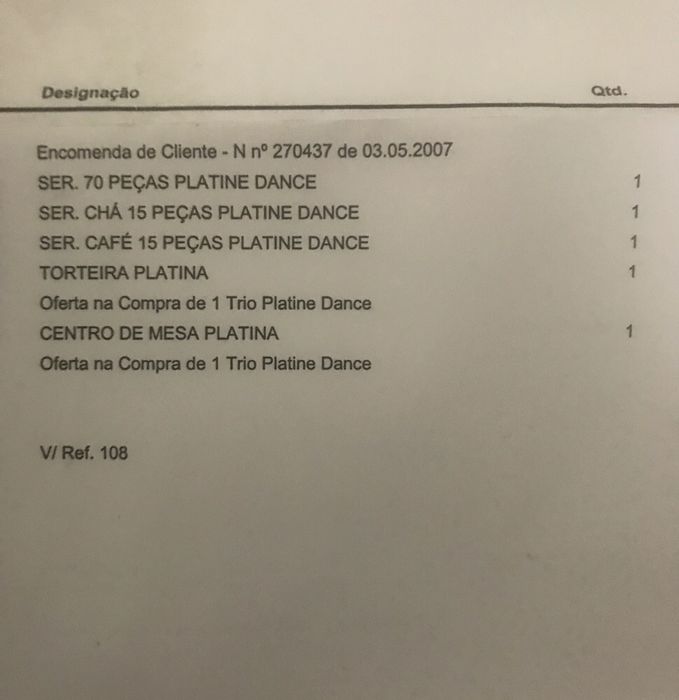 Serviço de café e serviço de Chá PORCEL Platine Dance