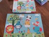 Trefl*3+*24 duże sztywne elementy*puzzle zwierzęta