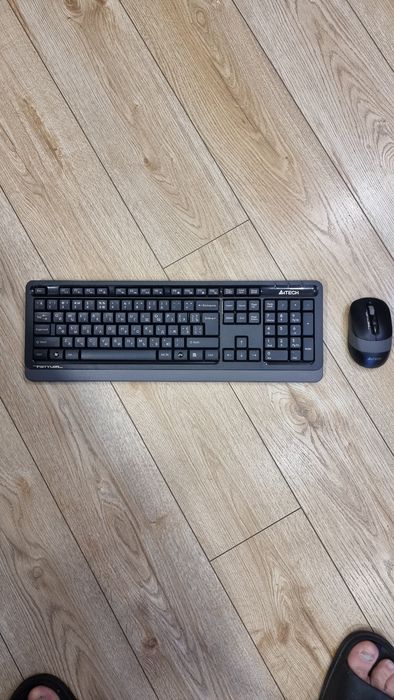 Клавиатура+мышь беспроводная A4tech FG1010 (Grey)
