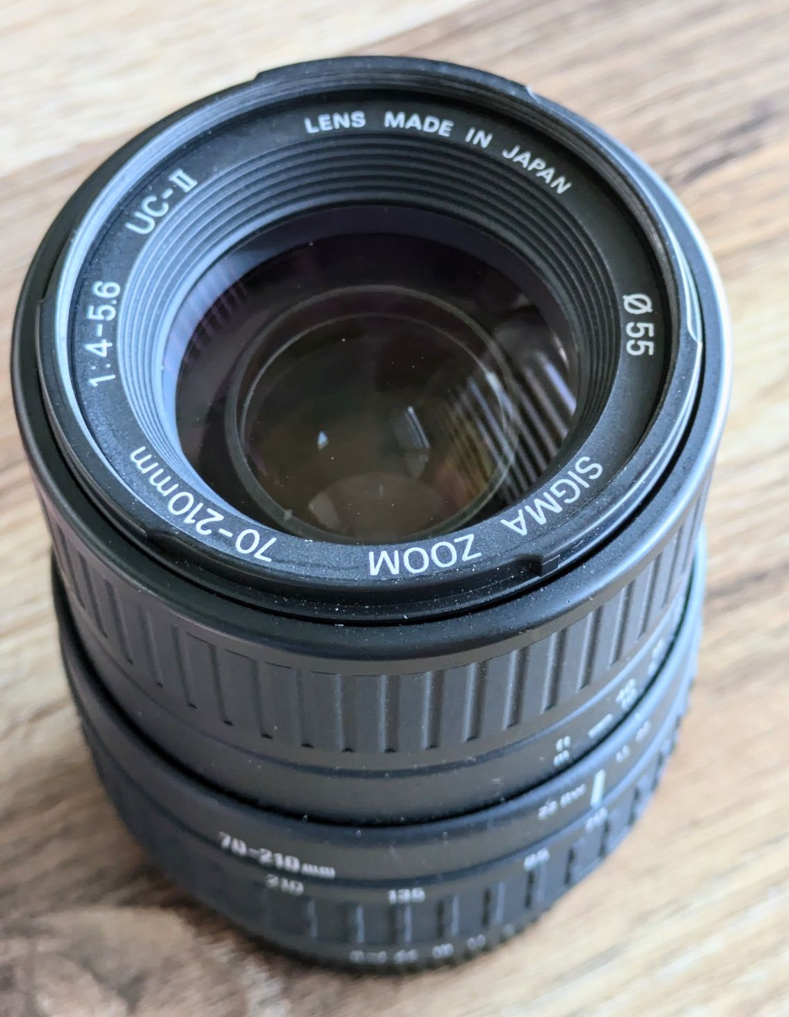 Sigma UC-II Zoom 70-210mm f4-5.6 + adapter Canon RF