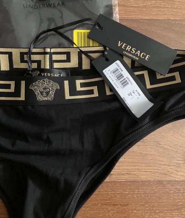 Majtki Versace figi czarne s/m