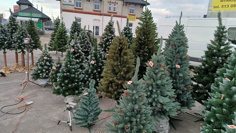 choinka sztuczna 2,2m nowa polski producent stoisko firmowe PROMOCJA