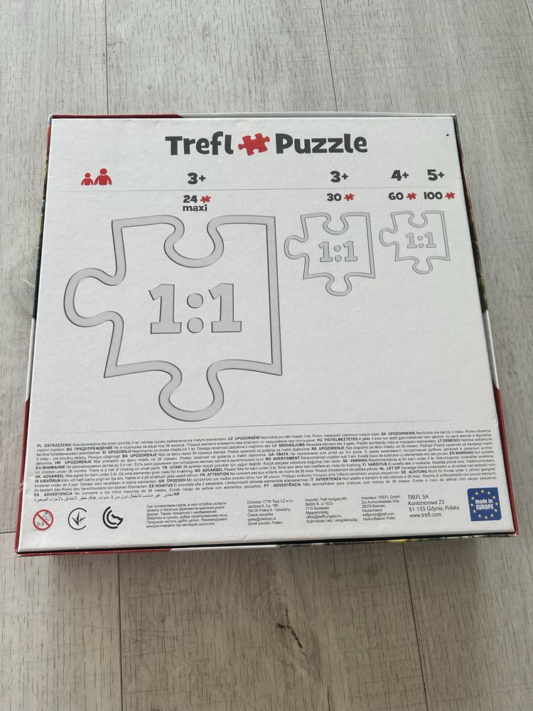 Puzzle Trefl dinozaury x 3