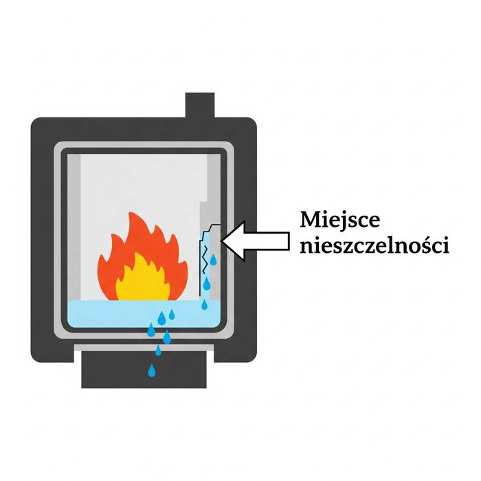 Naprawa cieknącego kotła węglowego. Uszczelniacz. Bielsko Biała