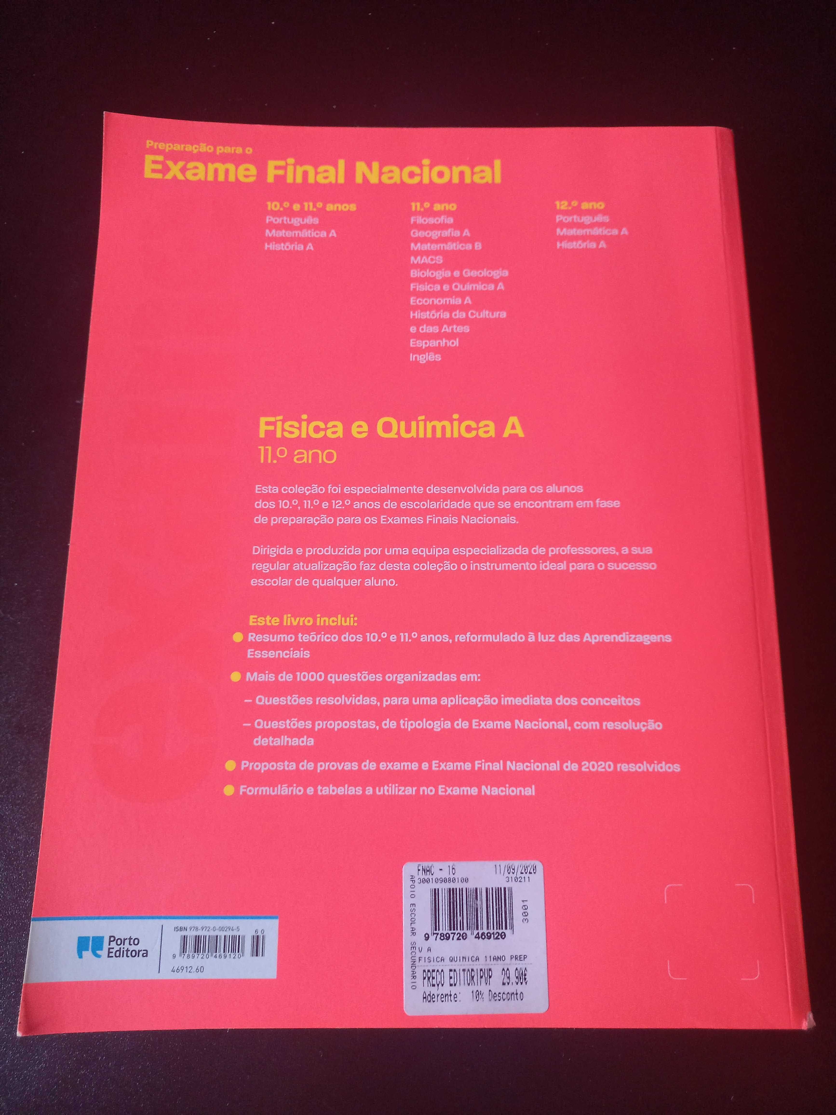 Livro de preparação para o exame Física e Química A