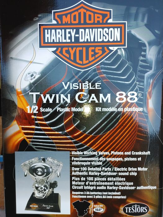 Harley Davidson model silnika twin cam88 w skali 1/2 vintage