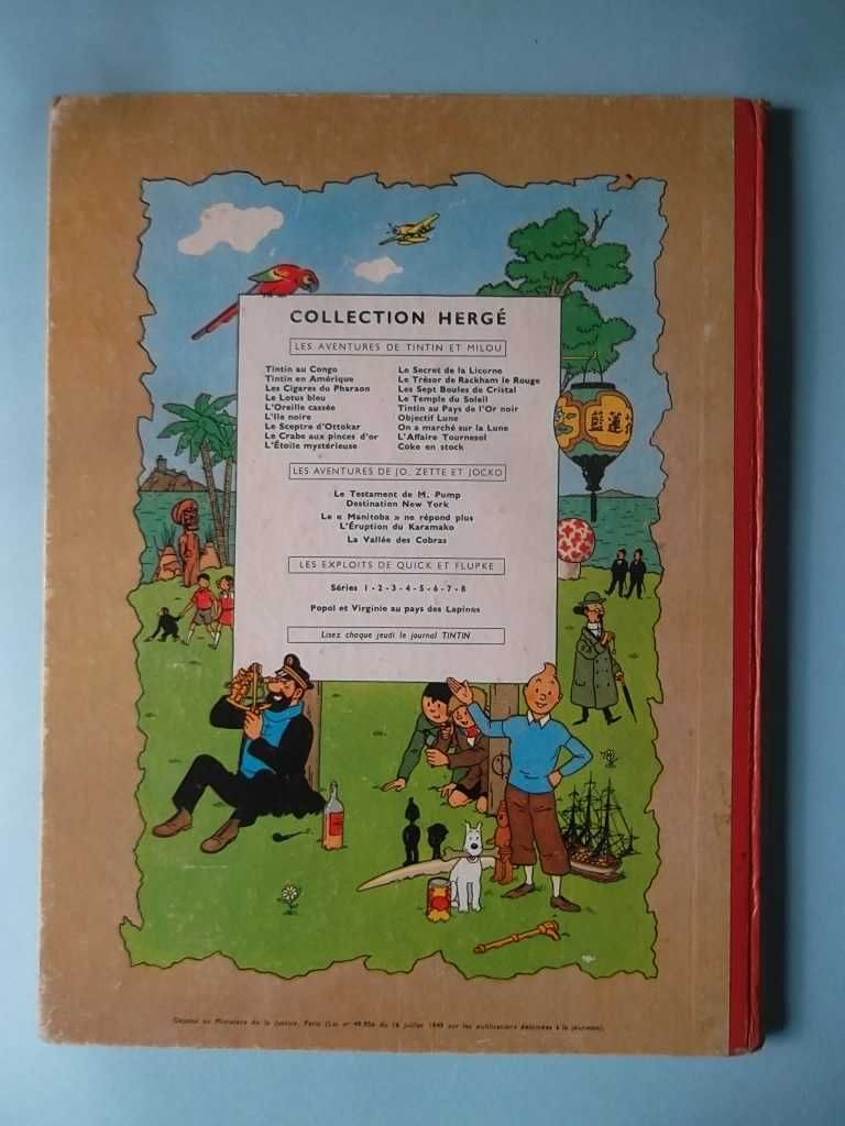 HERGÉ - Le Stratonef H22 - Partes 1 e 2 - Ed. Casterman 1958/59