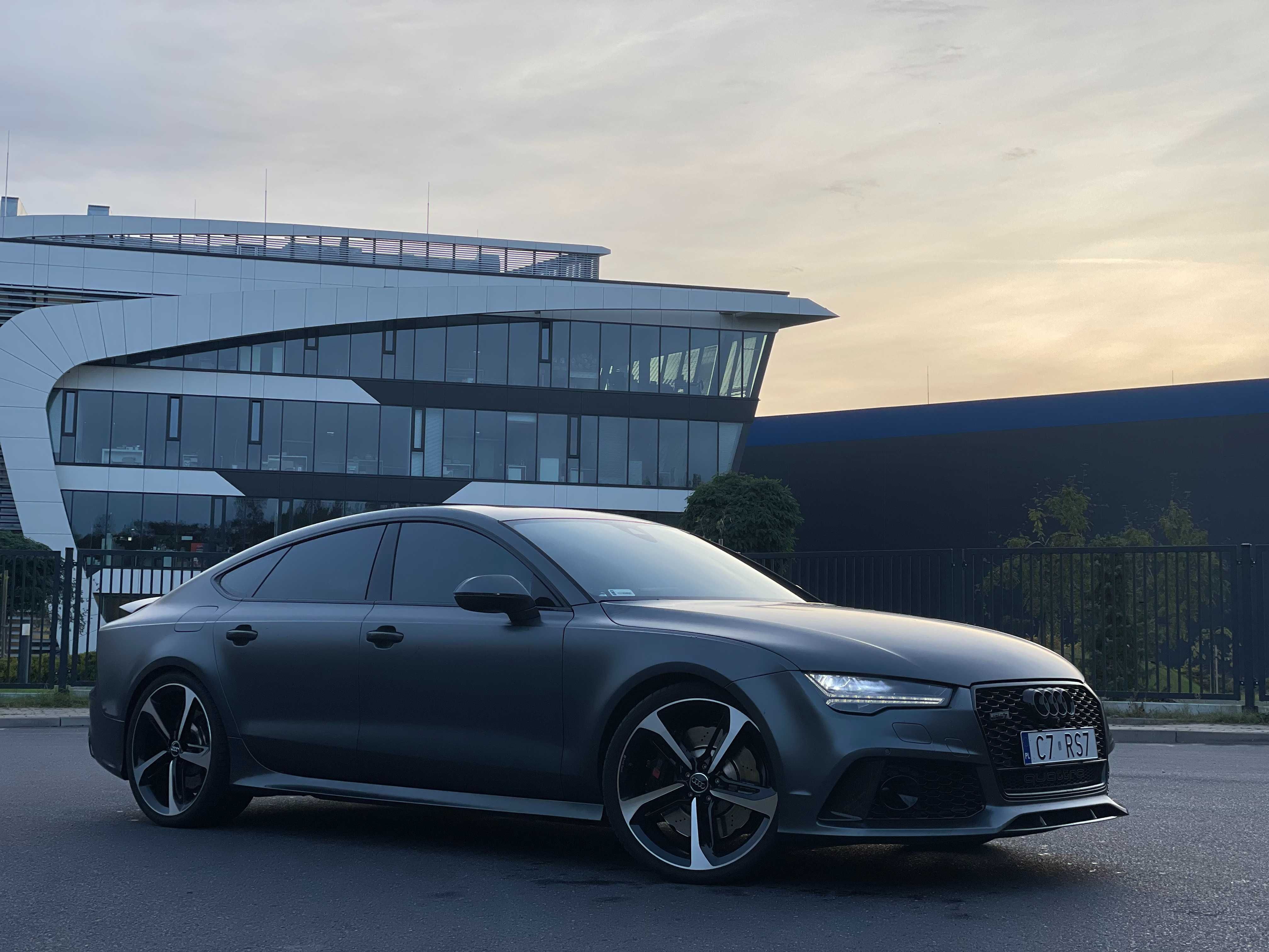 Audi RS7 4.0TFSI LIfti Matrix/Carbon/ACC/NV/Serwis/Szarymat21" Zamiana