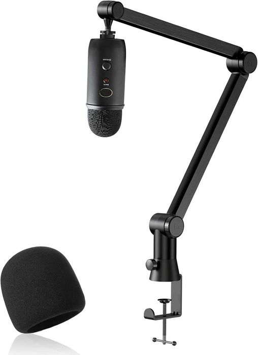 Uchwyt Stabilne Ramię Biurkowe Do Mikrofonu Blue Yeti Ukryte Kable
