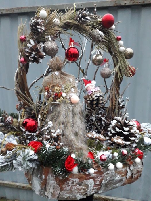 Новорічна поробка у школу,садочок. Зимова композиція.