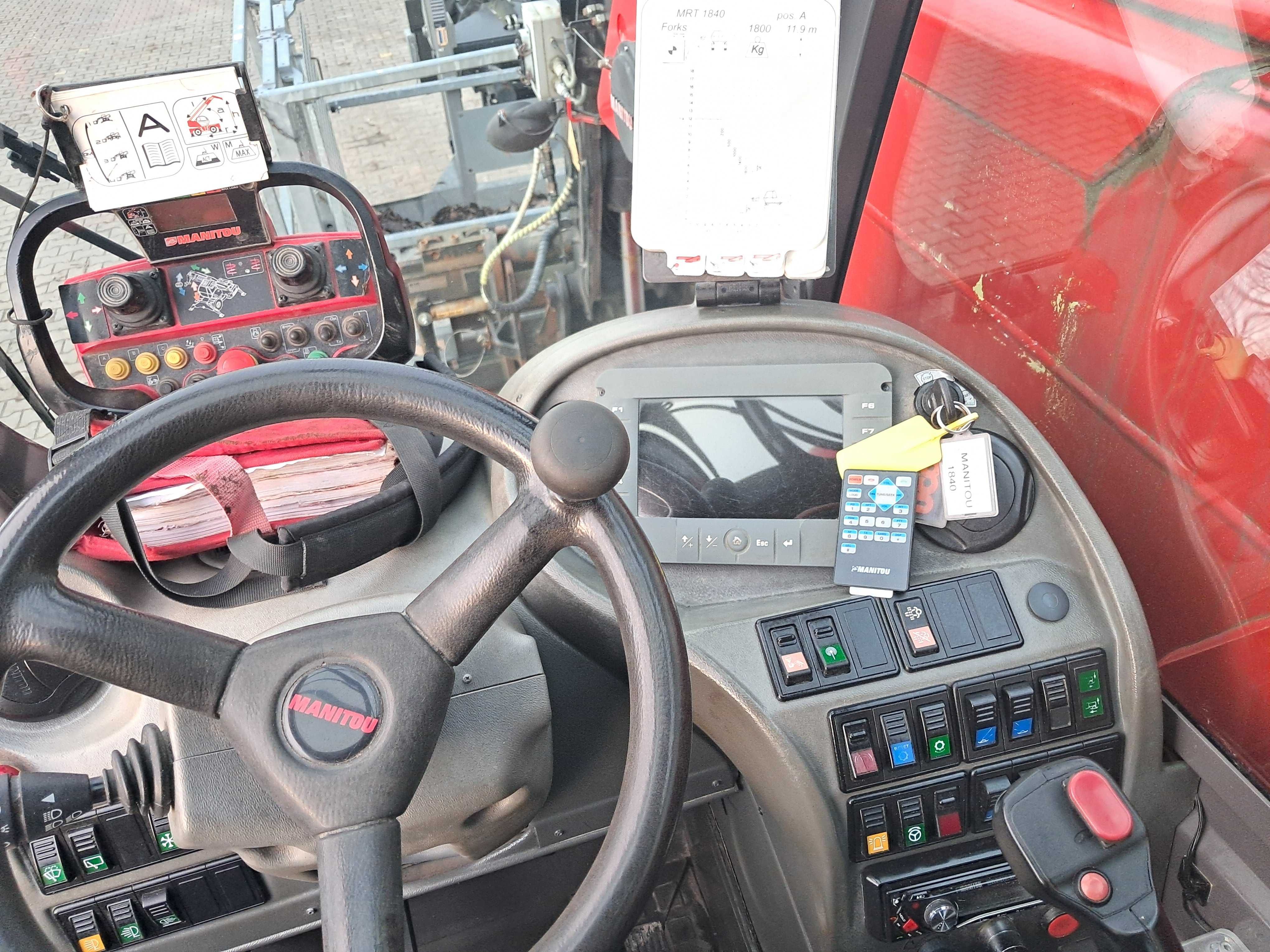 MANITOU MRT 1840 Easy Klima Ładowarka obrotowa ROTO Ster. Radiowe Kosz