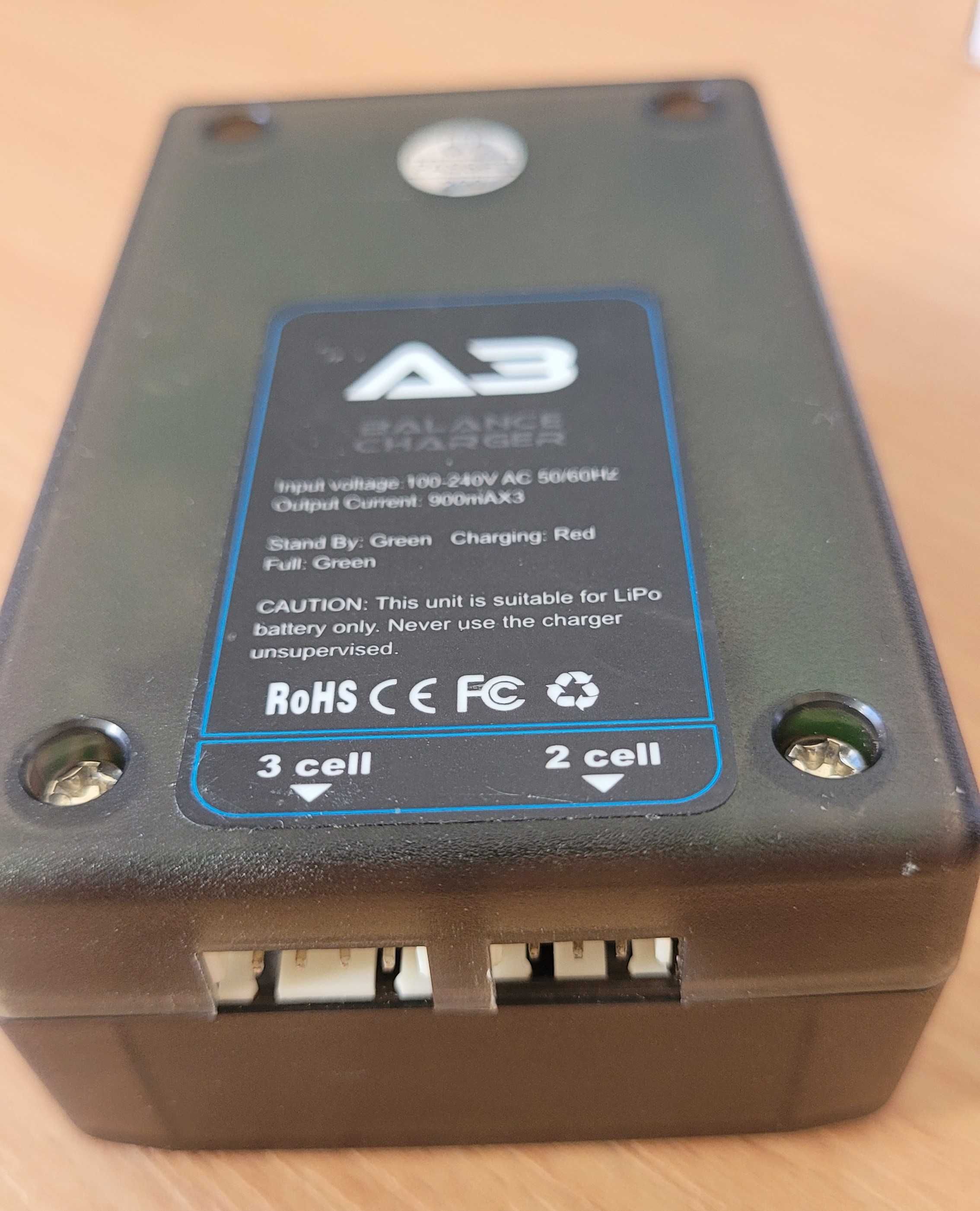 Ładowarka modelarska A3 2S/3S li-pol Li-Ion 230V z Balanserem