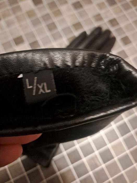 Rękawiczki czarne L Alardo skórzane