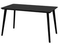 Stół / biurko Ikea LISABO Stół, czarny, 140x78 cm, stan dobry