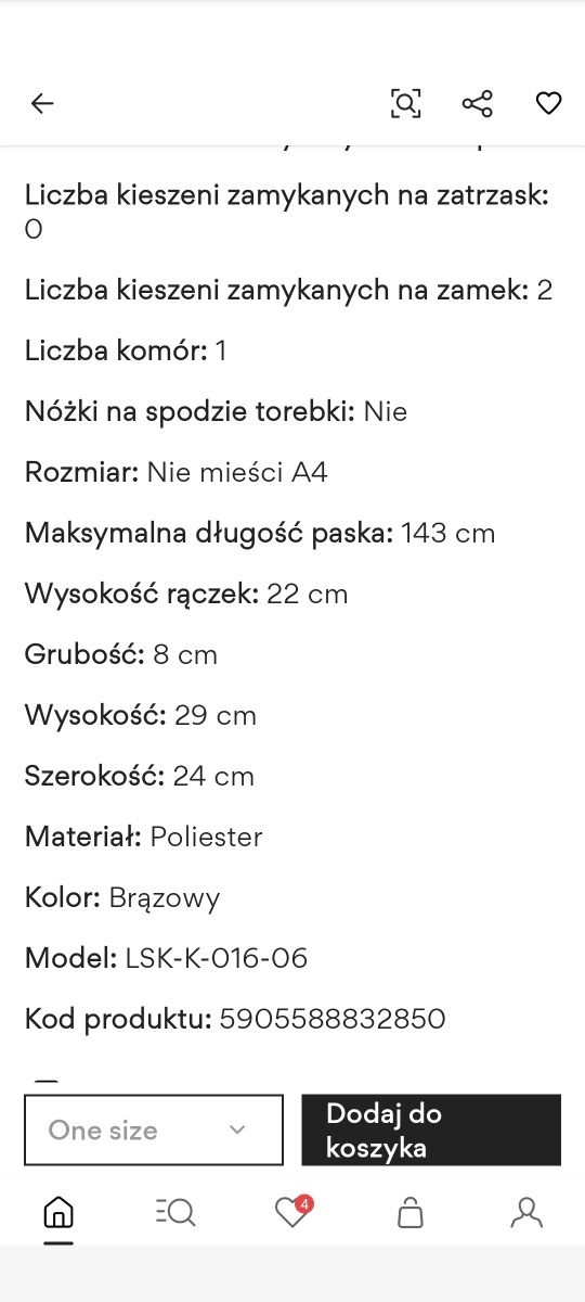 Torebka Lasocki nowa