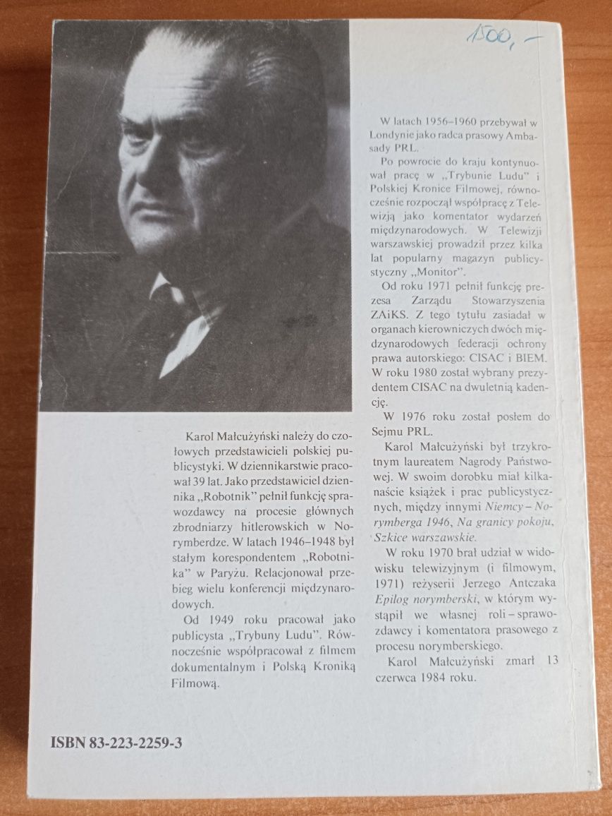 "Oskarżeni nie przyznają się do winy" Karol Małcużyński