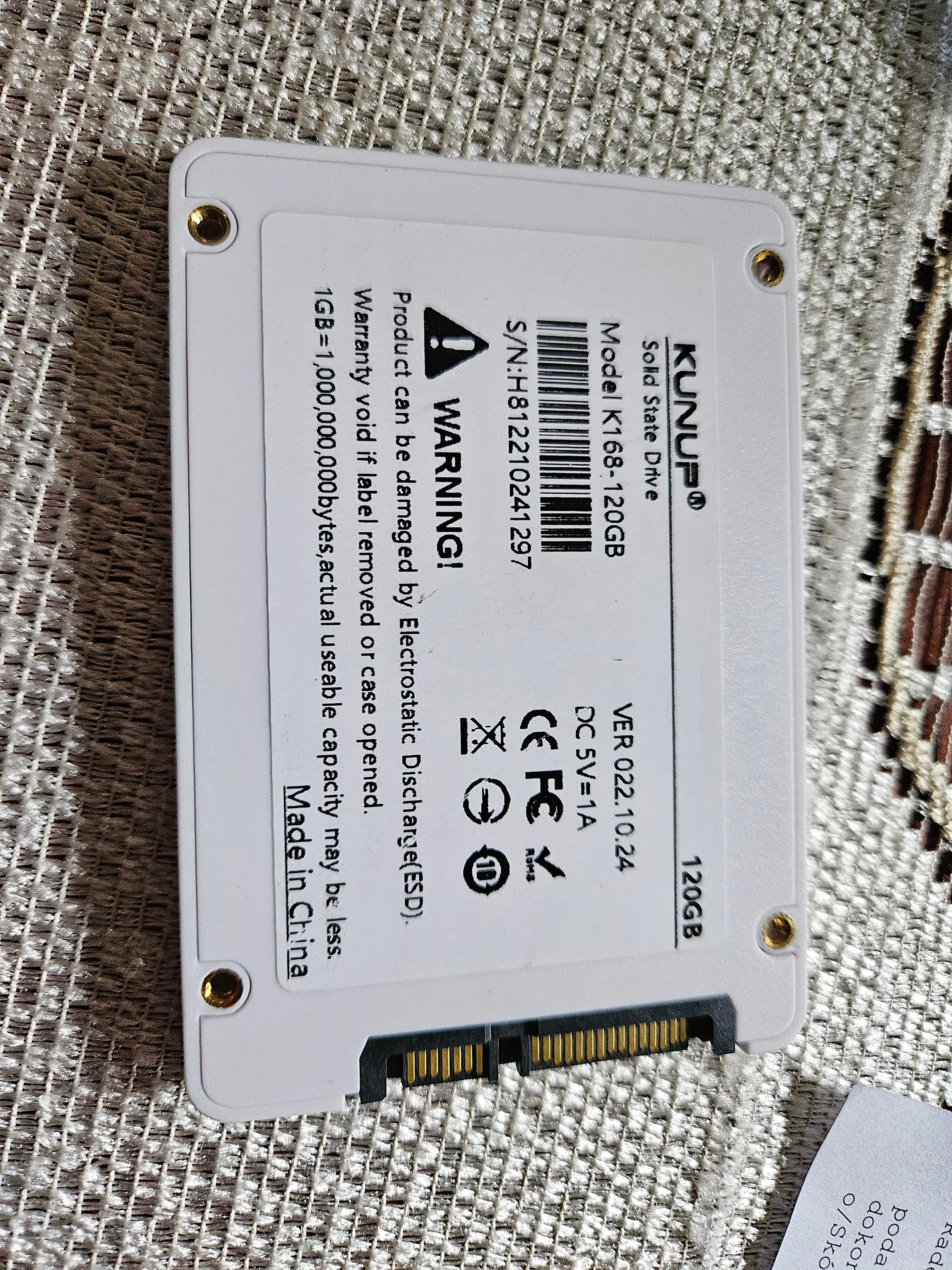 Nowy dysk SSD 128 GB 2.5 sata.