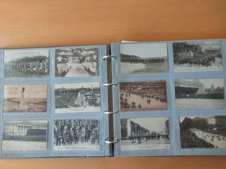 Álbum de postais militares da Primeira Guerra Mundial CEP.