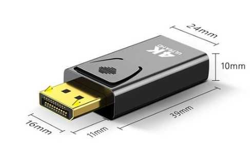 Перехідник адаптер конвертер Display Port DP to HDMI 4K
