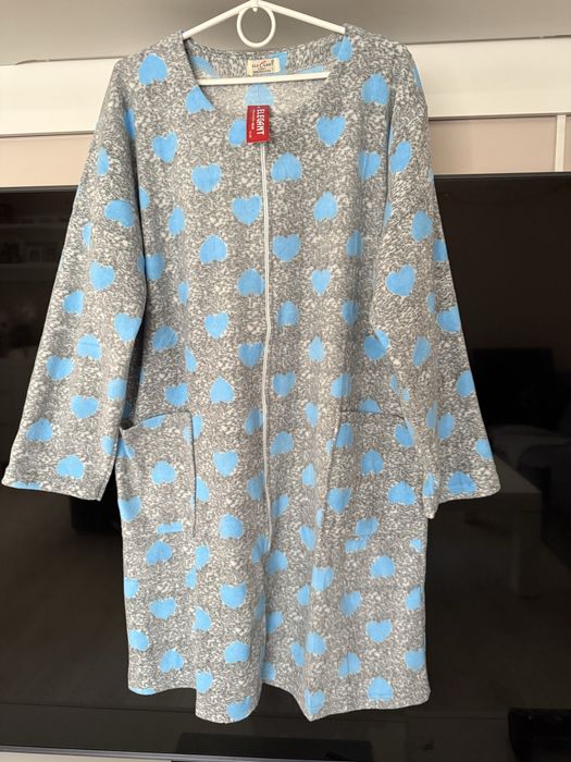 Nowy polarowy szlafrok damski