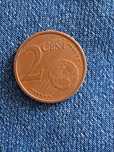 Cinco centimos e 2 centimos ano 2002 alemã