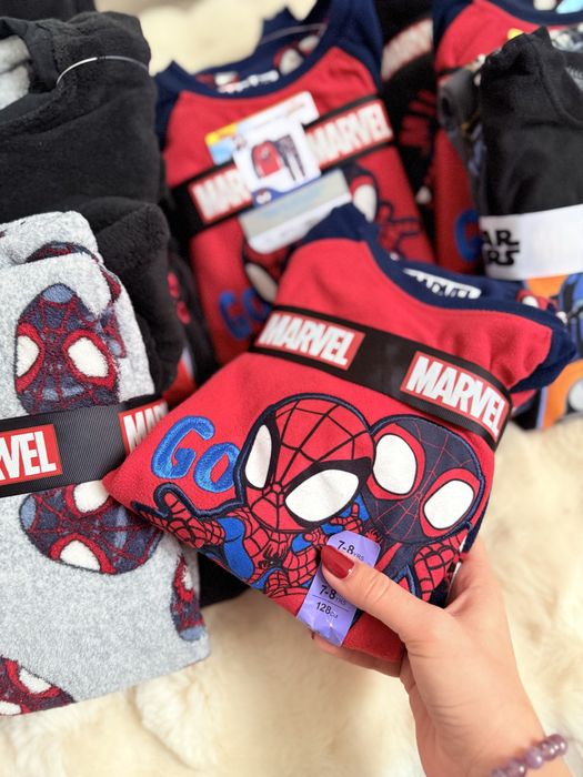 Піжама тепла Primark фліс Star wars Marvel 104 110 116 122 128 134 140
