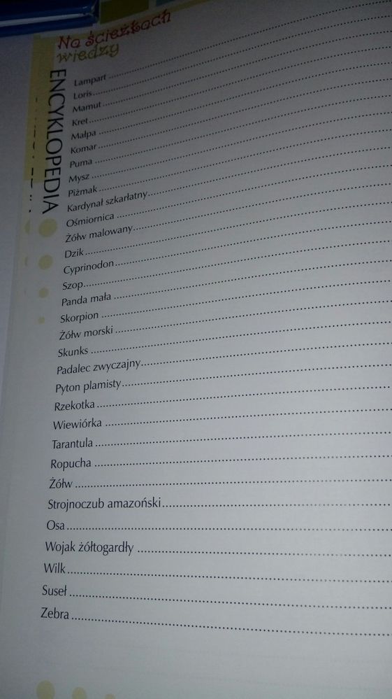Encyklop. stworzeń migrujących i zasypiających na zimę.Na ścieżkach...