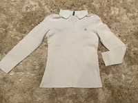 Белая рубашечка (поло)на девочку Benetton