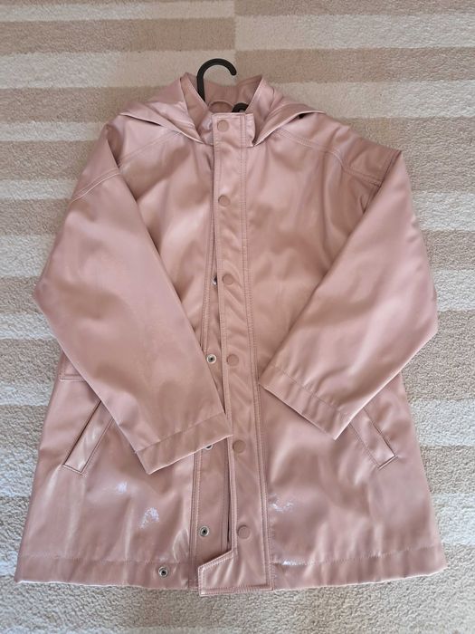 Blusão Impermeável de Menina ZARA – Rosa Velho