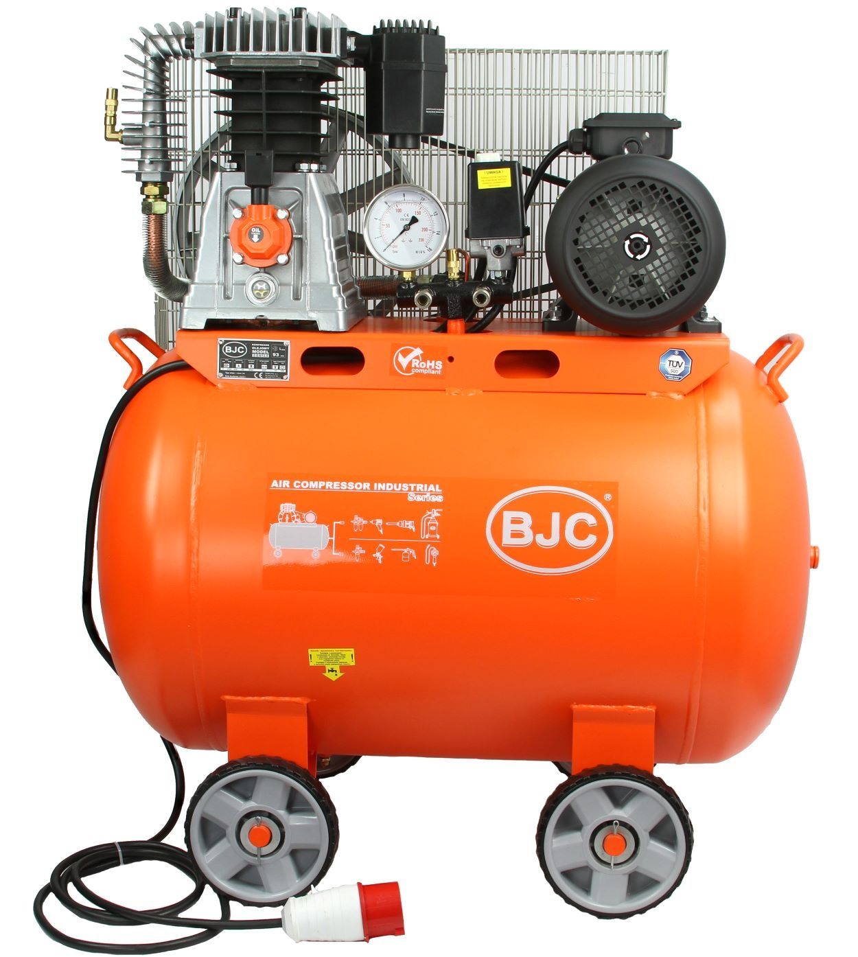 Kompresor olejowy sprężarka 200l BJC 10 bar  820l/min