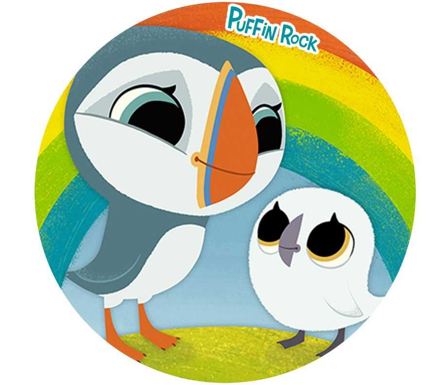 opłatek na tort puffin rock 20cm