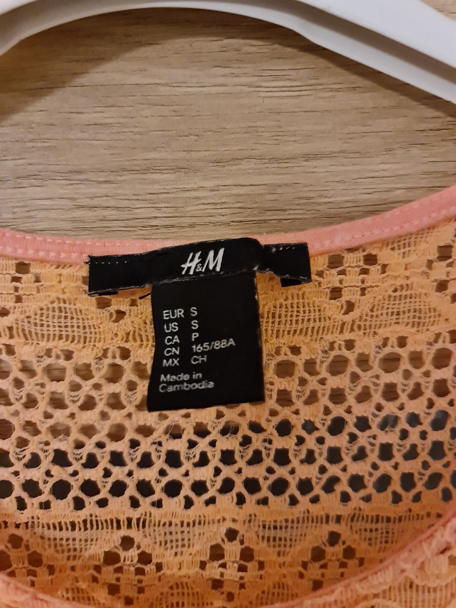 Sukienka koronkowa r. S h&M na ramiączkach