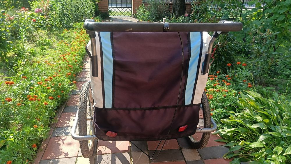 велоколяска, велопричіп, коляска для двійні