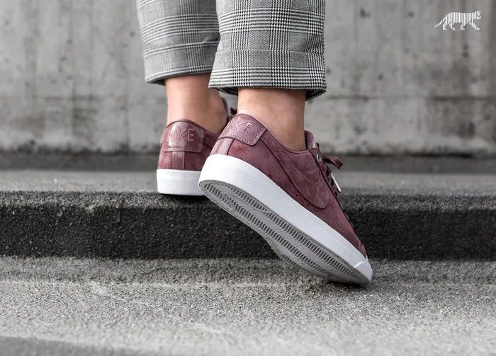 NIKE BLAZER LOW LX  - zamsz z satyną  - zjawiskowe - 37,5
