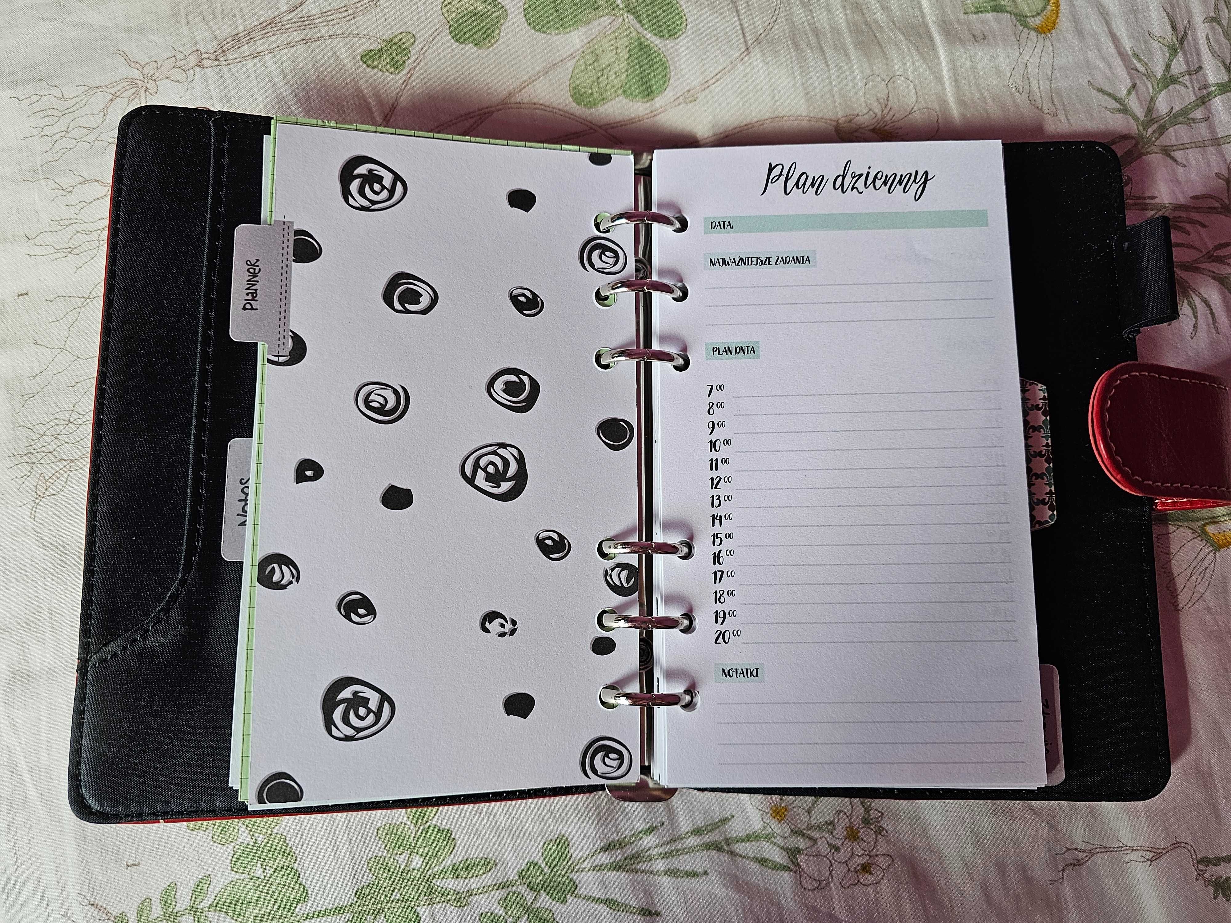 Planer organizer a6 segregator planner planowanie