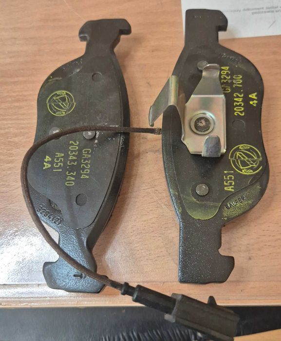 Klocki hamulcowe Fiat - oryginał
