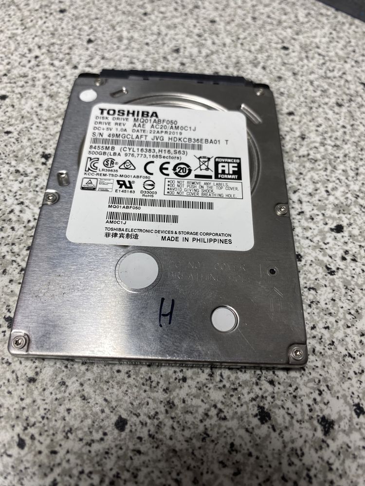 Накопичувач жорсткий диск вінчестер HDD хдд WD 500Gb