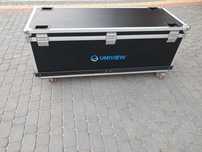 Case duża skrzynia transportowa na oświetlenie kable instrumenty