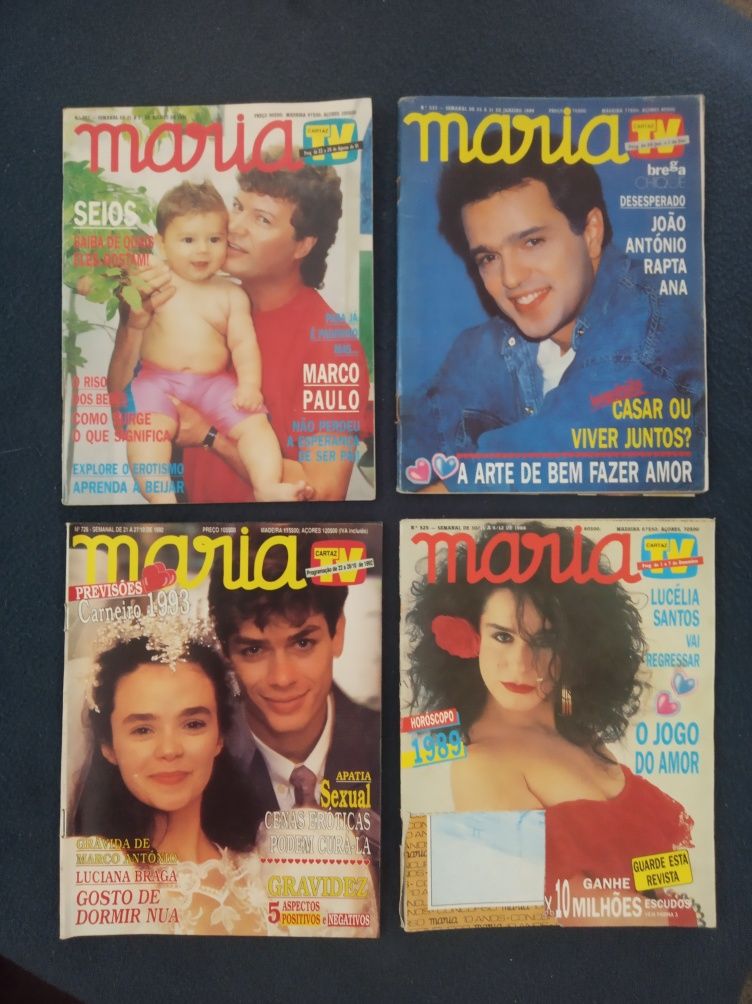 32 revistas MARIA ( anos 80 e 90 )