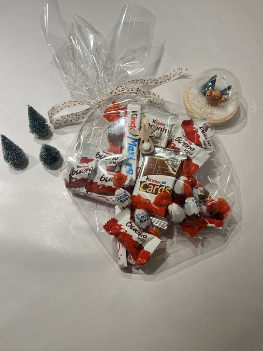 Box świąteczny z Kinder | Słodki prezent handmade