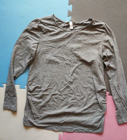 bluzka ciążowa z długim rękawem, H&M, M, szara