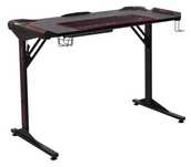 Secretaria gaming BC 3110 preto/carbono com LED