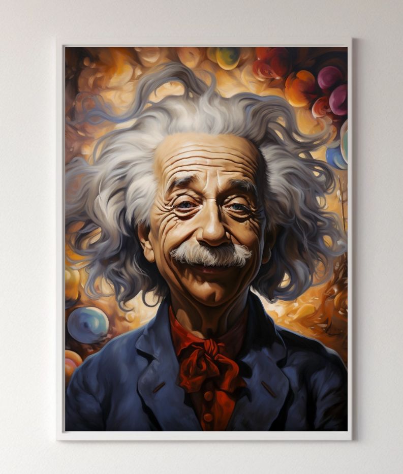 Piękne Umysły - Einstein v2 plakat A3 (29,7 x 42cm)