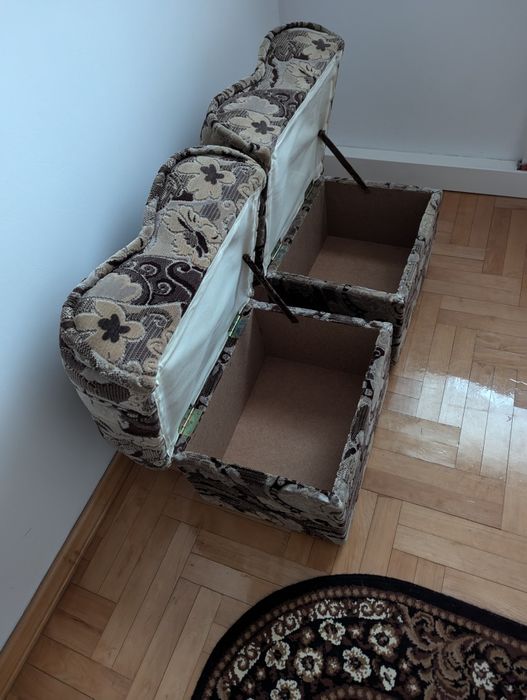Pufy tapicerowane miękkie kpl. 2 szt.
